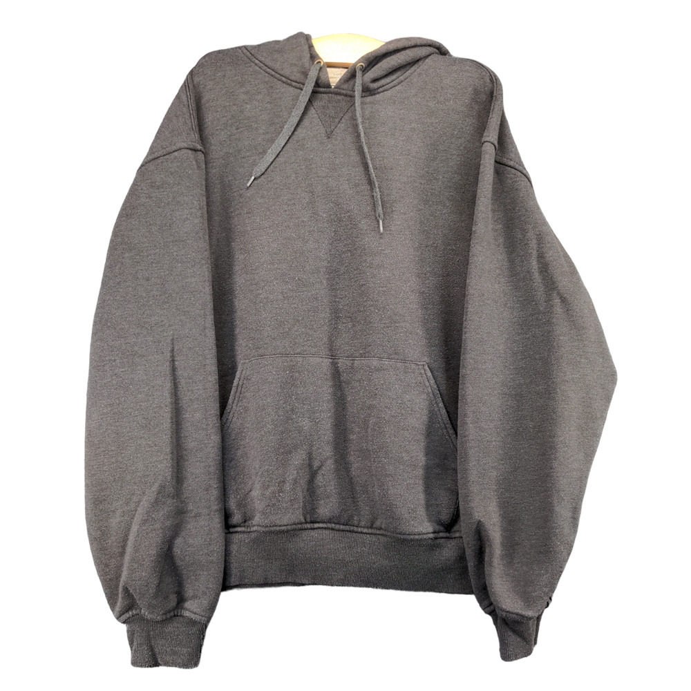 Champion Men's Hoodie Gray XL Fleece Pullover Front Pocket Drawstring